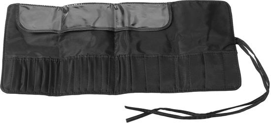 Organizzatore di pennelli per trucco grande capacità - Tas di stoccaggio cosmetico - Organizzatore impermeabile - Portatile - 26 aperture - Materiale nylon - Supporto per pennelli per trucco