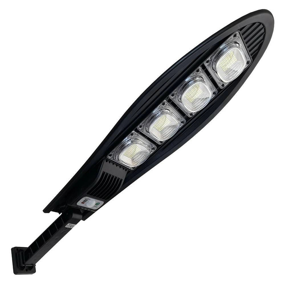 Trade Shop - Faro Lampione Stradale Solare Con Sensore Di Movimento Telecomando 168 Led W779b -