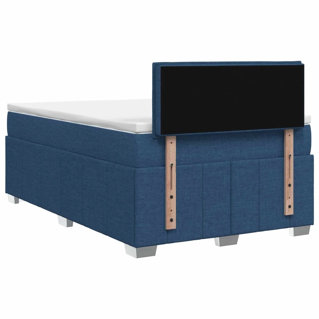 Letto box spring con materasso Blu 120 x 200 cm Tessuto 3451184