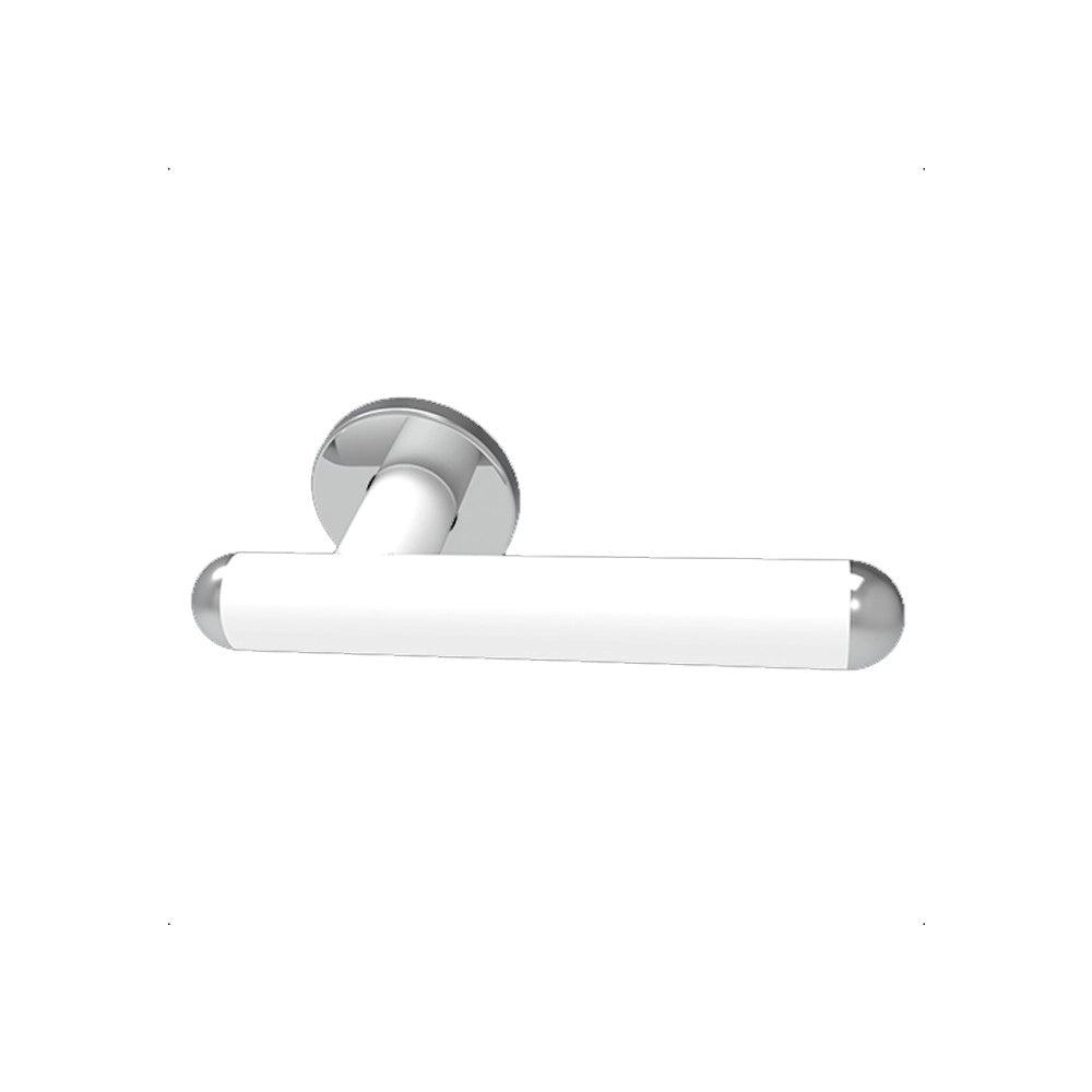 Porta rotolo serie giotto inox bianco opaco