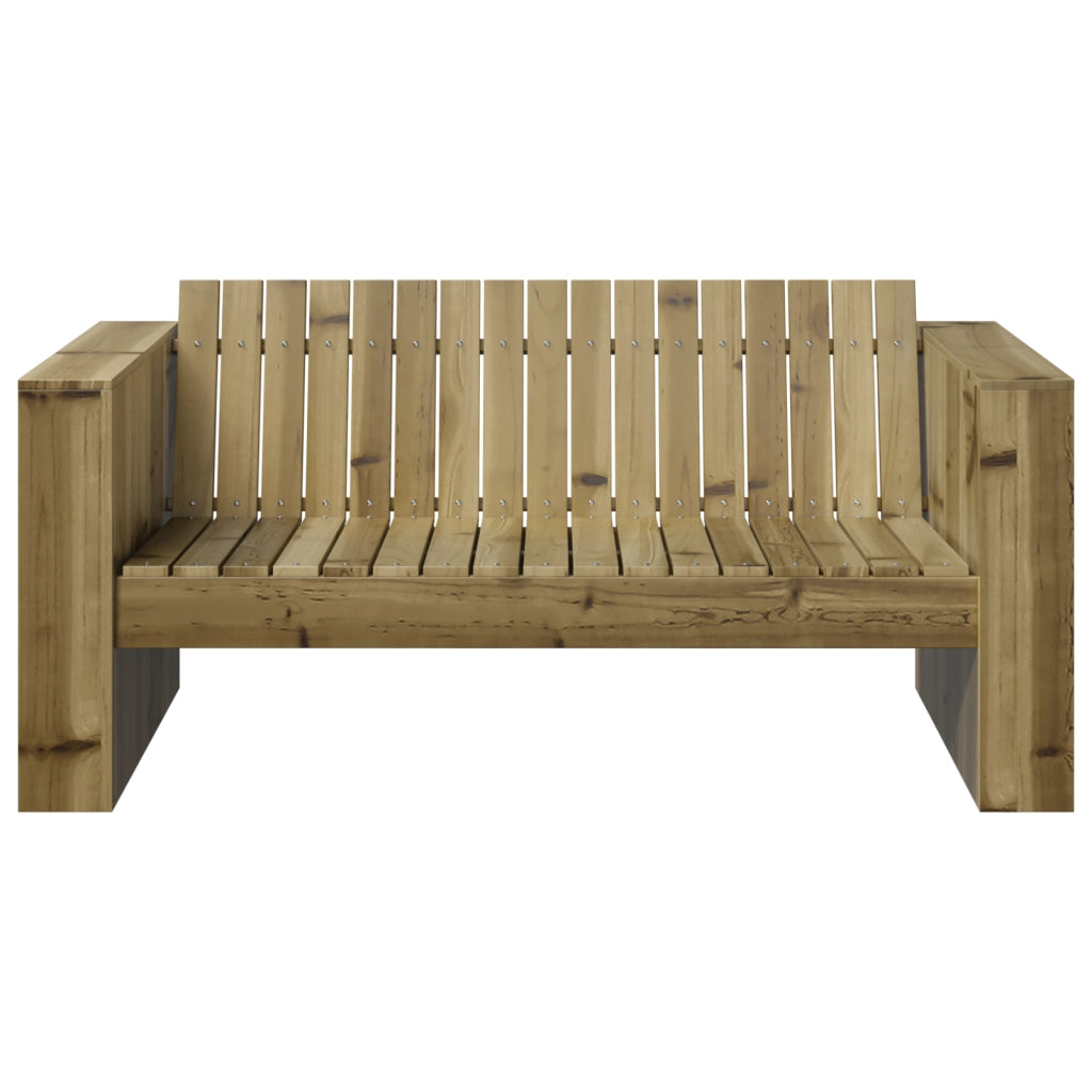 Divano da giardino 2 posti 134x60x62 cm Legno di pino trattato