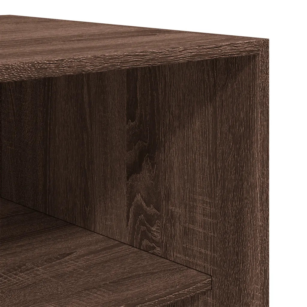 vidaXL Armadio Rovere Marrone 80x50x200 cm in Legno Multistrato