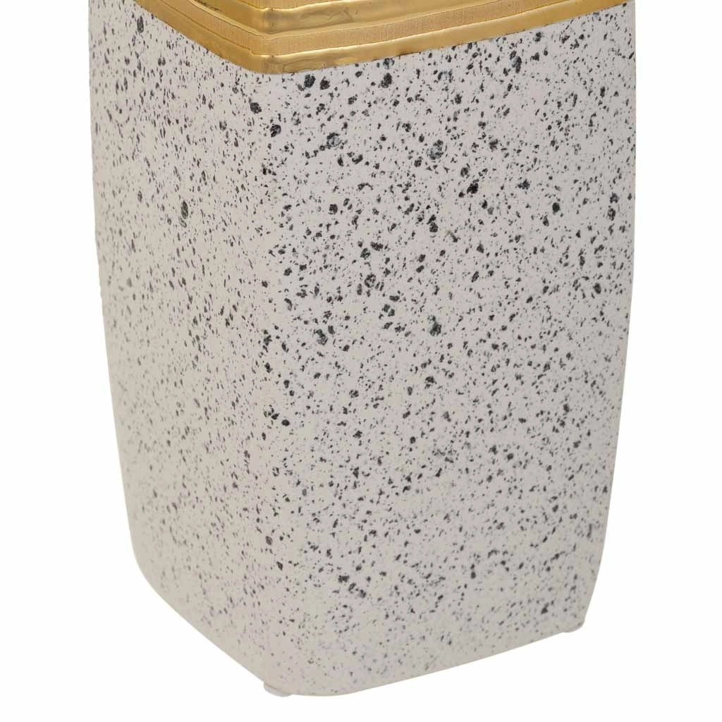 Vaso in ceramica dorata 11,5x11,5x31h