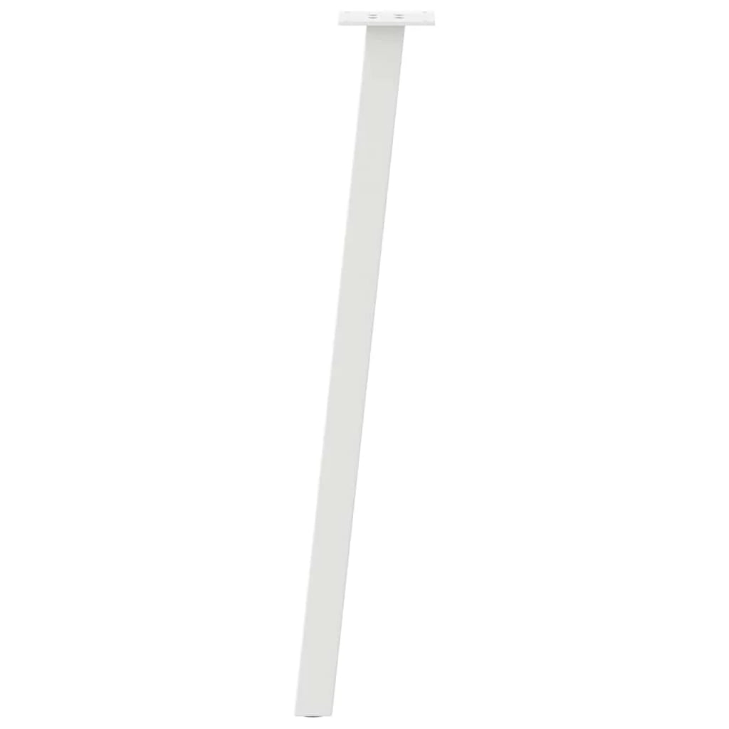 Set di 4 gambe per tavolo consolle 72 x 40 x 40 cm robuste eleganti design moderno acciaio bianco 02_0056790