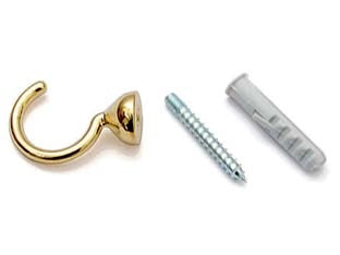 GANCI RACCOGLITENDA A FILO MICRO ORO- - mm.29 - 60 pezzi