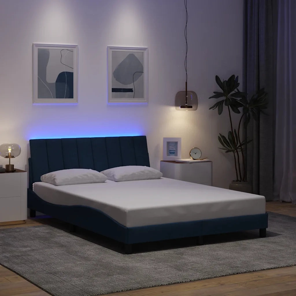 Giroletto senza Materasso Hanko Blu 140x200 cm in Tessuto 3310467
