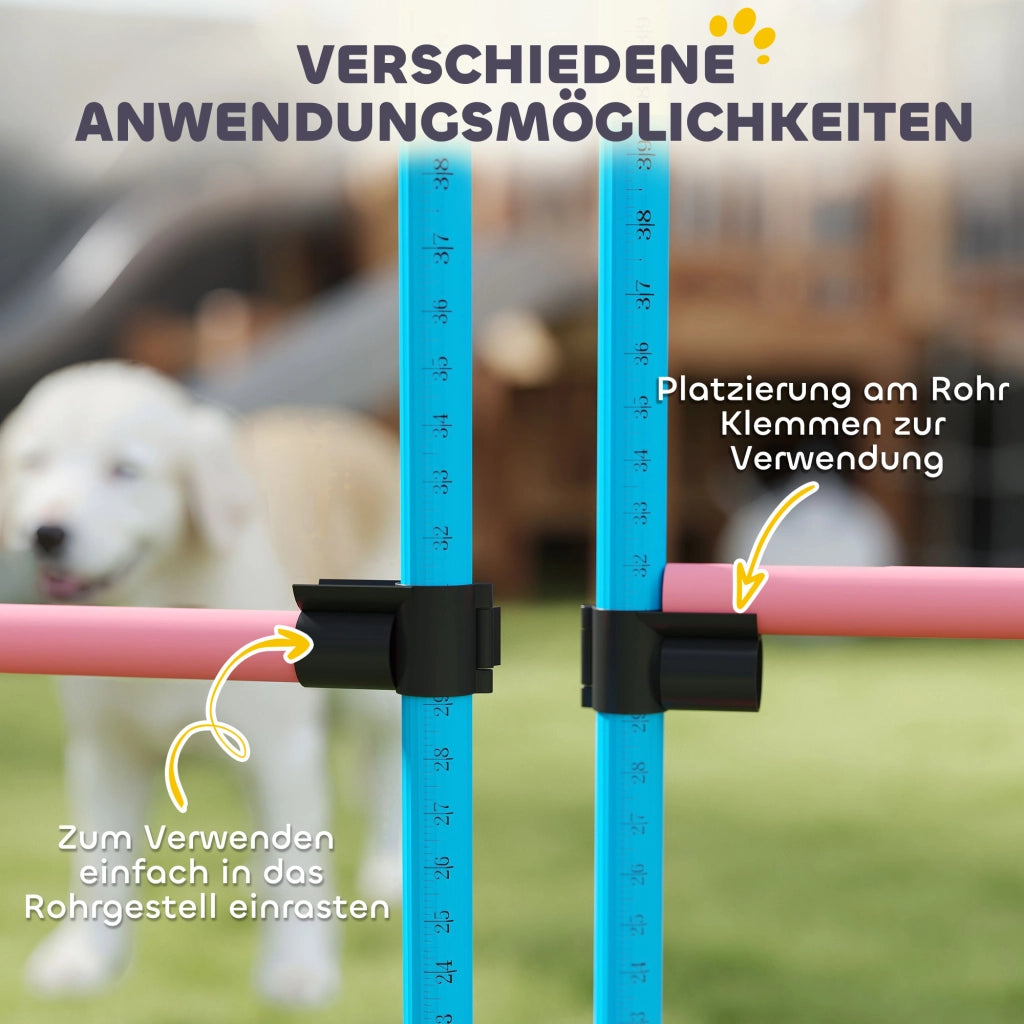 Set Agility per Cani 4 Pezzi ¨C zephmum ¨C Blu 99x65x94 cm
