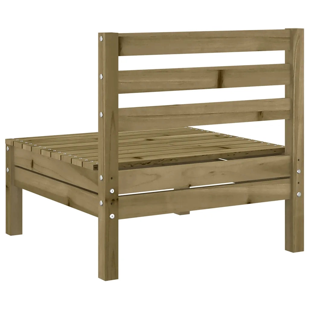 Divano da esterno-Divani Senza Braccioli da Giardino 2pz Legno di Pino Impregnato