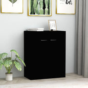 Credenza Nera 60x30x75 cm in Legno Multistrato 800730