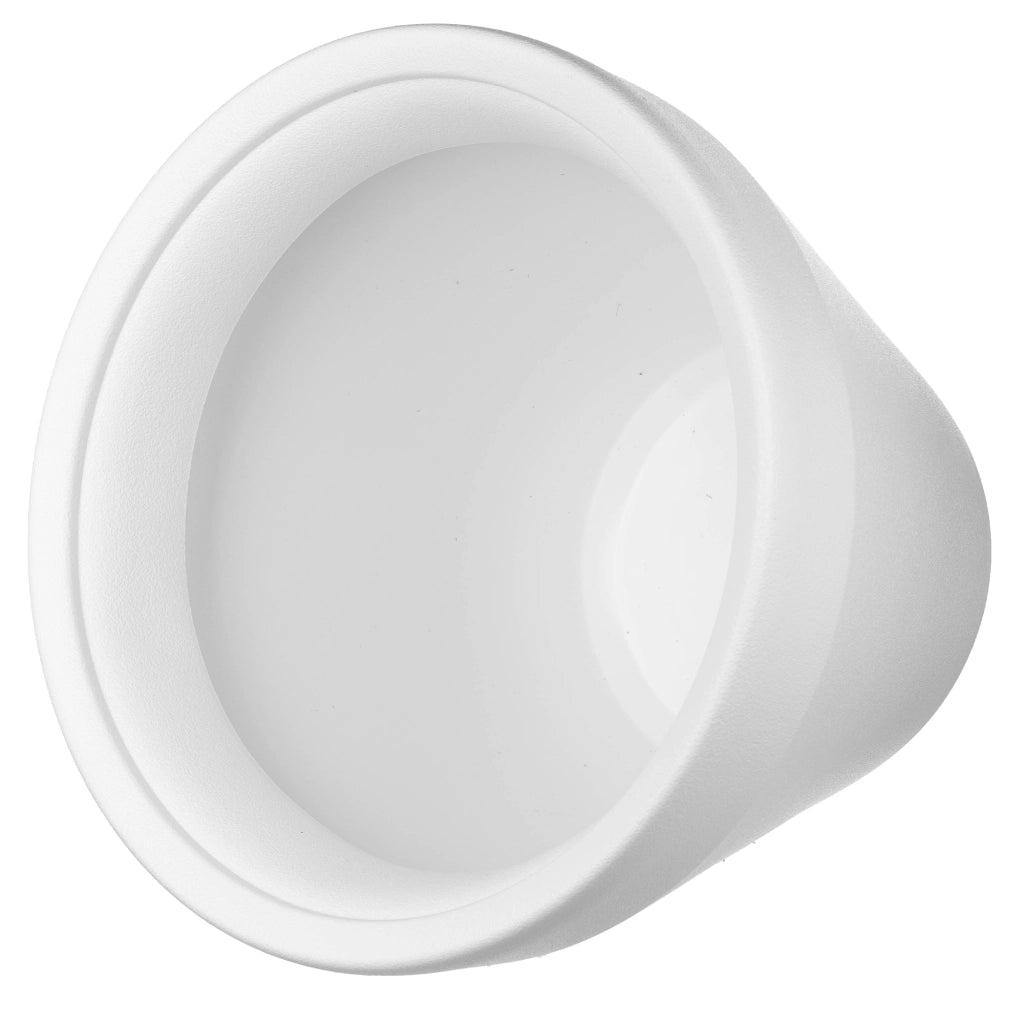 Vaso da fiori KADAX, grande, rotondo, da giardino, bianco, 39 cm