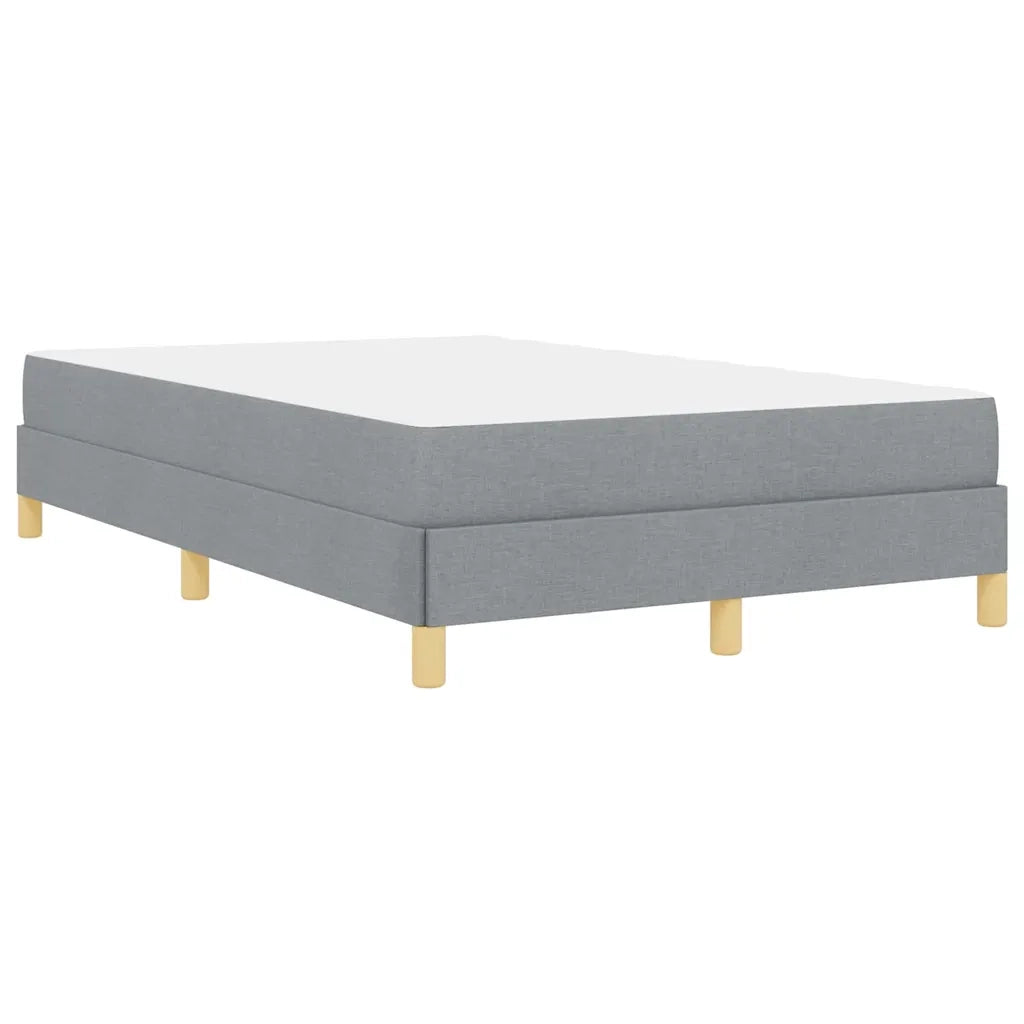 vidaXL Letto a molle Grigio chiaro e Marrone 120 x 190 cm