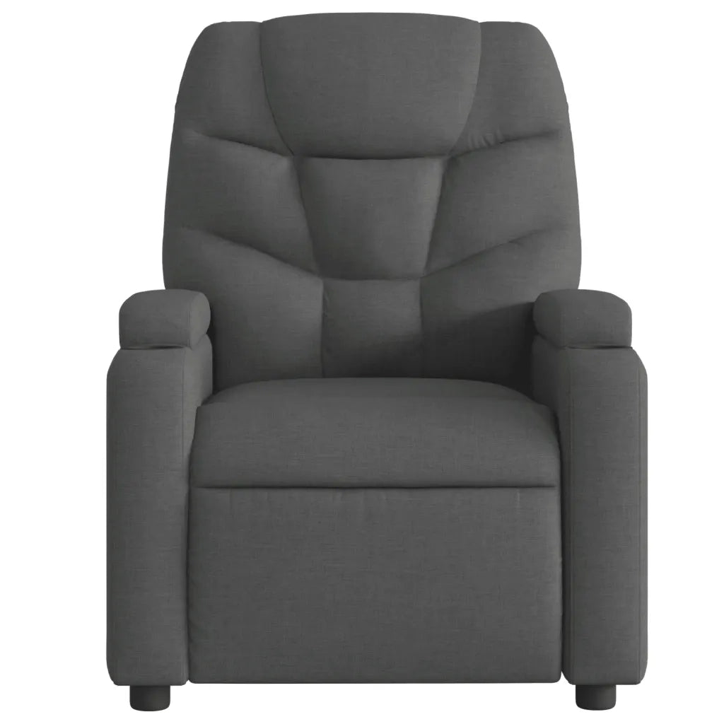 Divano Sedia-Poltrona reclinabile in tessuto grigio scuro 407072