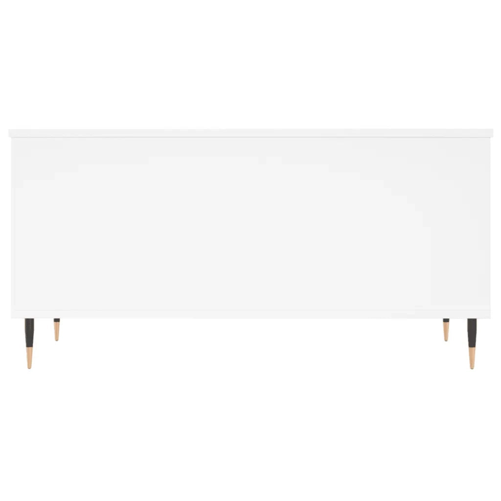 Tavolino da Salotto Bianco 90x44,5x45 cm in Legno Multistrato