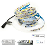 KIT SMART controllo vocale striscia LED 90W dimmer RF WiFi alimentatore 100W 12V luce interni Alexa Google LUCE 6000K