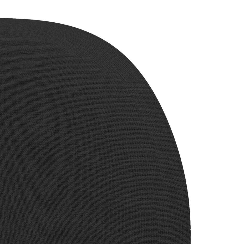 Orecchia della Testata Nero 80 x 23 x 6 cm Tessuto CFW3731102
