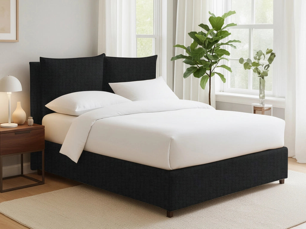 Todmorden, Letto Singolo Sfoderabile Made in Italy, Grigio Scuro