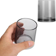 Bicchierino per bambini - Bicchiere per bambini con manico - Bicchiere per bambini con canna - Bicchiere per bambini da asilo - Bicchiere per bambini da scuola - 200 ml Acrilico trasparente - Bicchiere per bambini