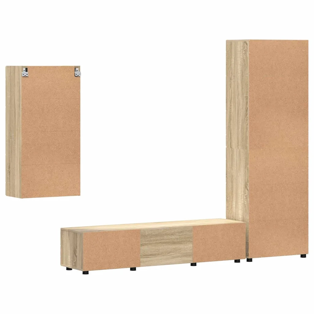 Set mobile TV FLORIN 3 pcs Rovere Sonoma Legno multistrato 3397946