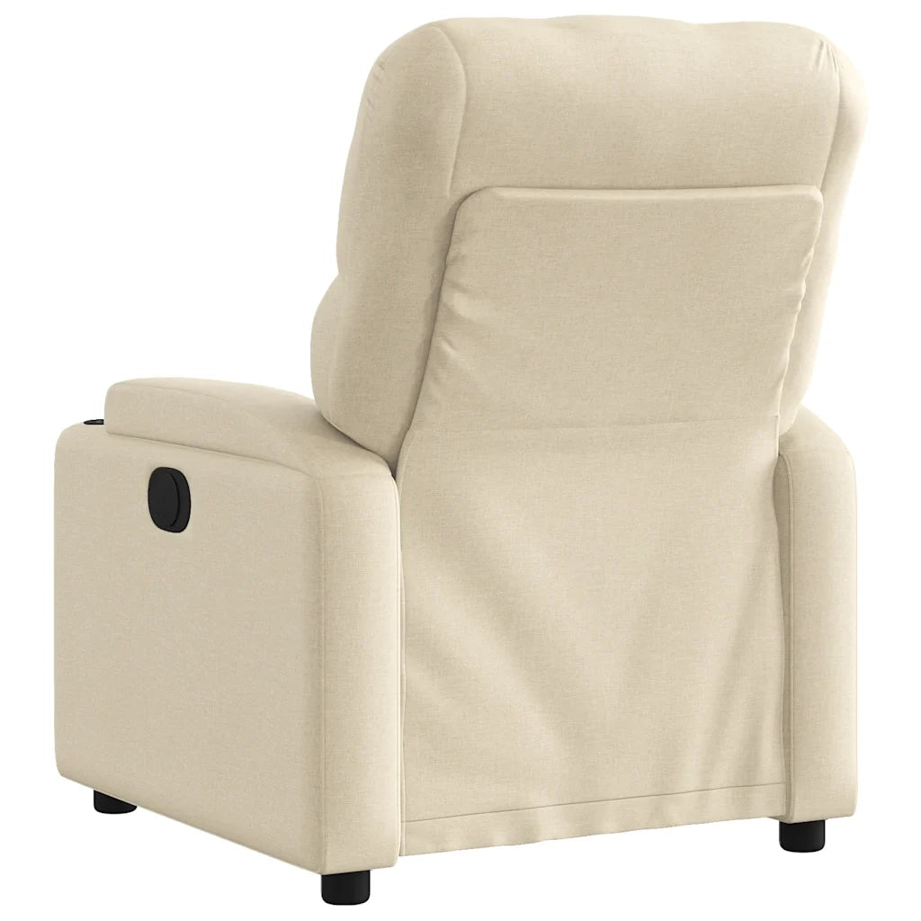 Divano Sedia-Poltrona Reclinabile in Tessuto Crema 737516