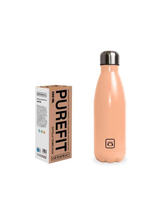 Borraccia Termica Acqua Freddo e Caldo in Acciaio Inox Arancio 500 ml