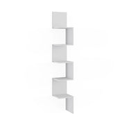 Scaffale ad angolo Paolo Bianco 28 x 175.4 cm con 5 scomparti Vicco