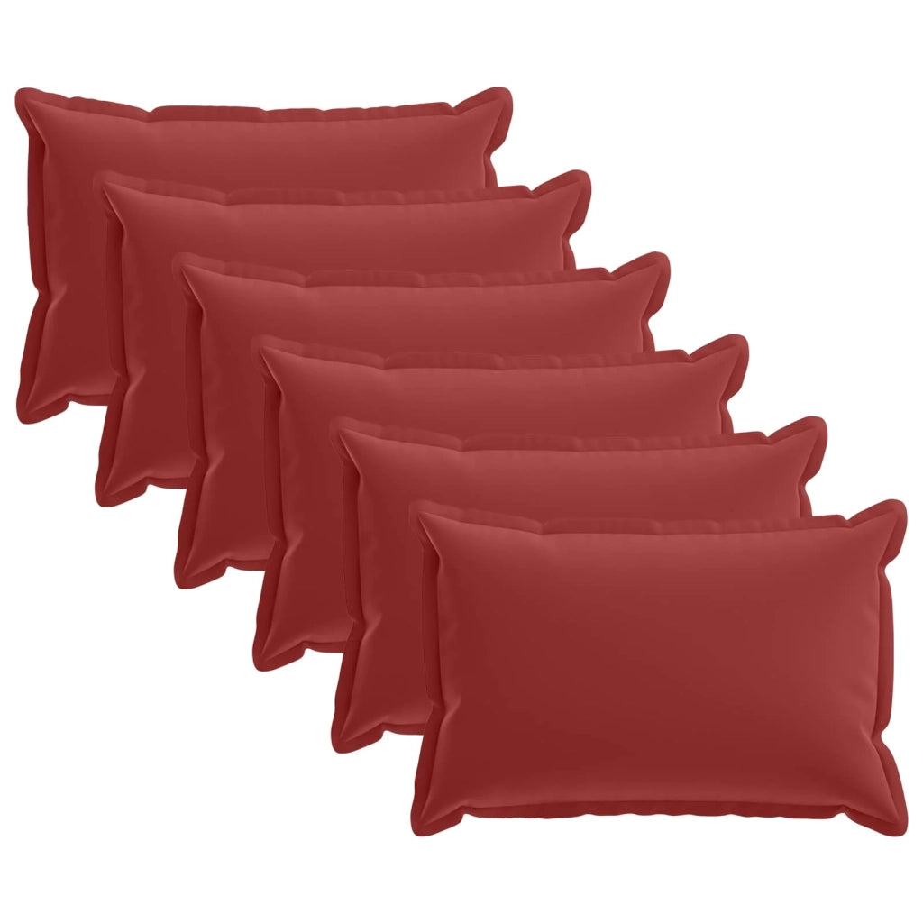 Federa 6 pcs HOUTEN Rosso Vino 50 x 70 cm Poliestere 919600