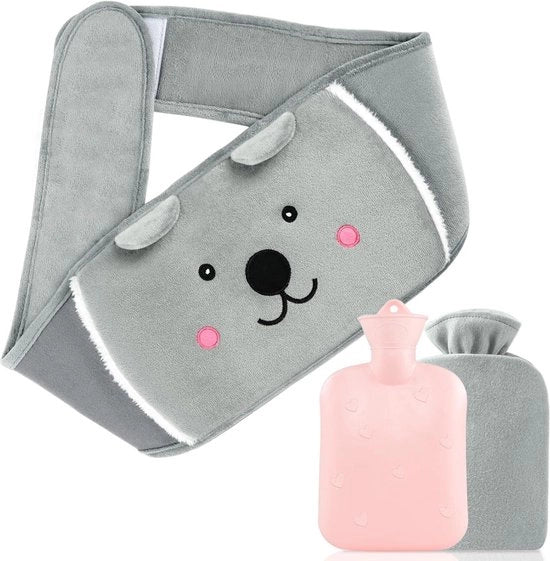 Cuscino termico da 1 litro con rivestimento morbido - per il trattamento del dolore addominale - per donne e bambini
