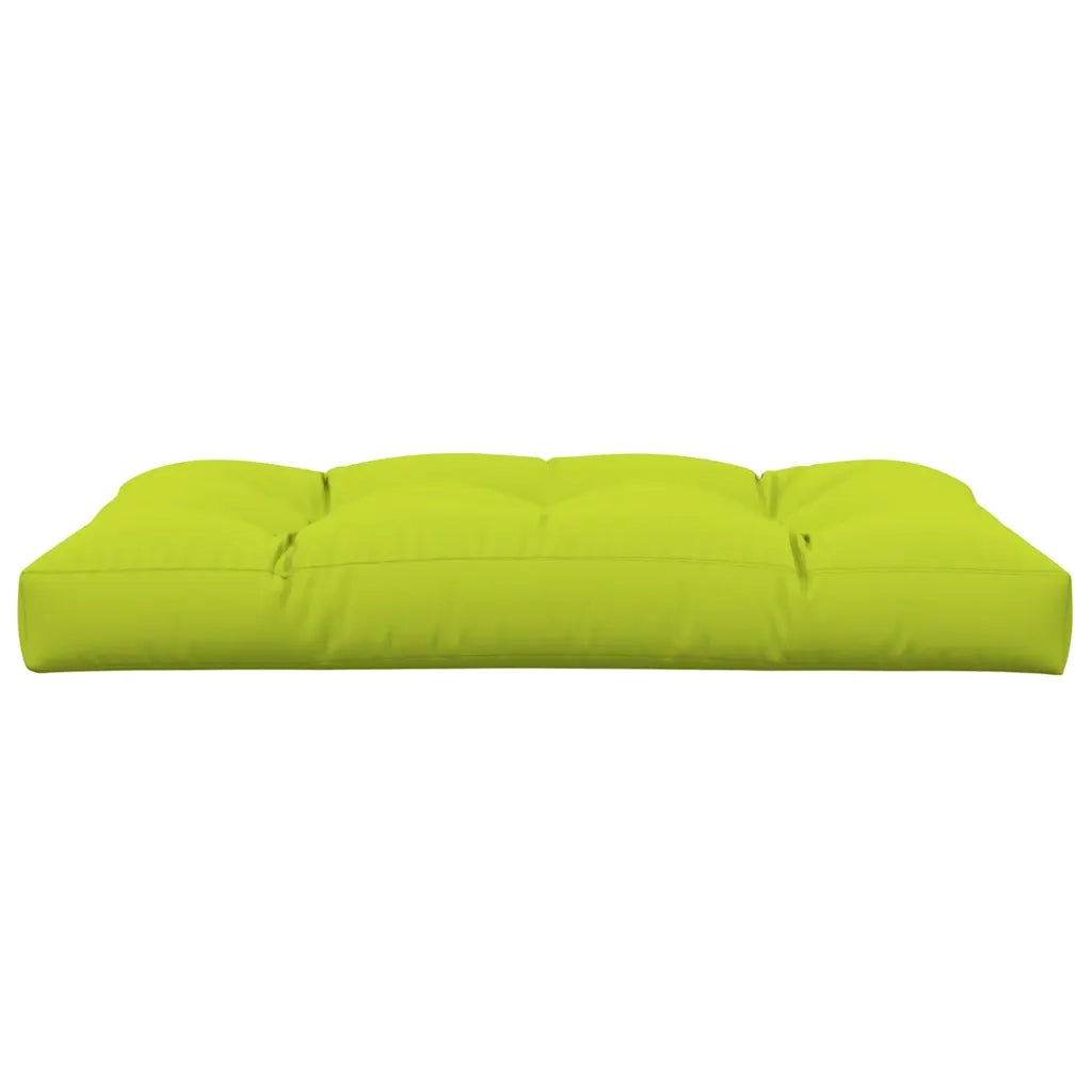 Cuscino per Pallet Verde Brillante 120x80x12 cm in Tessuto