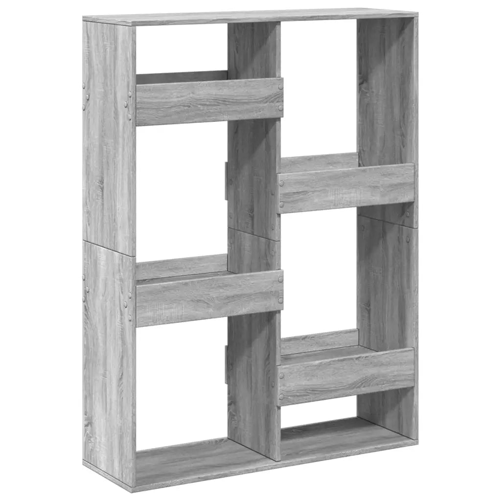 vidaXL Libreria Grigio Sonoma 100x33x135 cm in Legno Multistrato