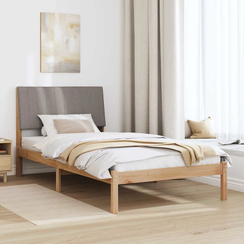 Struttura del letto Marrone 100 x 200 cm Pino massello 878912