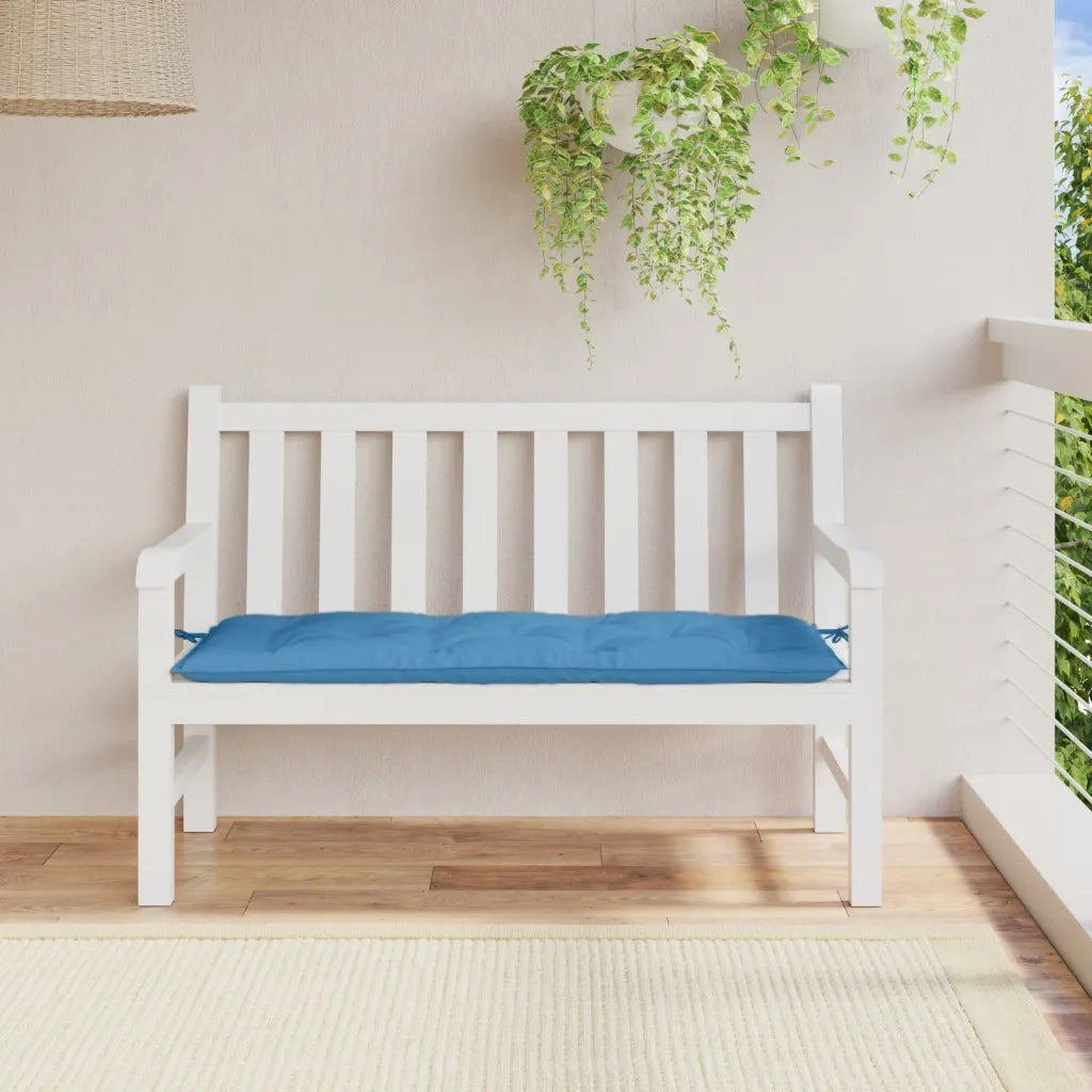 Cuscino per Panca da Giardino-Cuscini per panchina da esterno Blu M¨¦lange 120x50x7cm in Tessuto