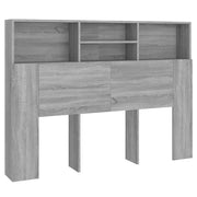 Testiera | Testata con Scomparti Grigio Sonoma 140x19x103,5 cm