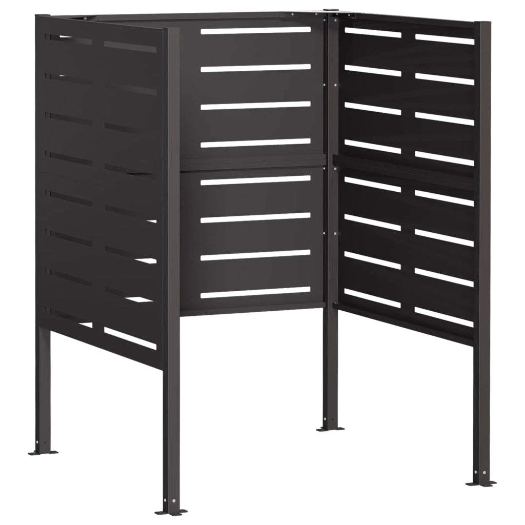 Schermo per bidone della spazzatura 85 x 85 x 113 cm Acciaio 8013426
