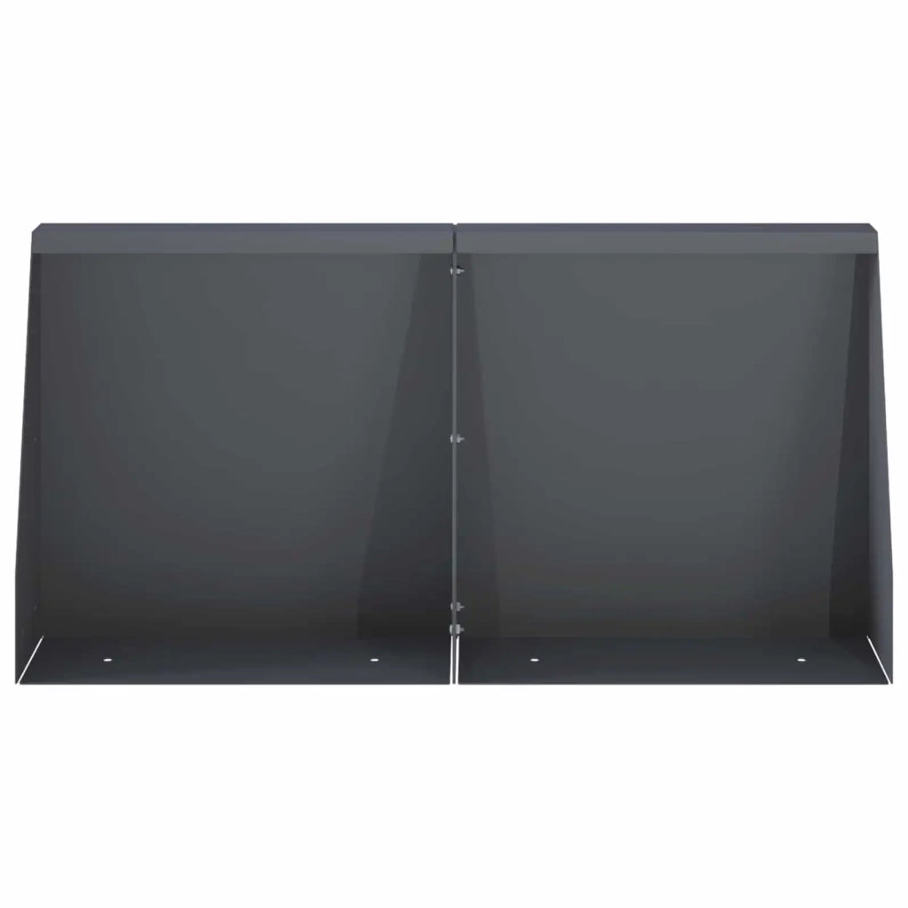 Muro di contenimento 2 pz 40 x 12 x 40 cm Acciaio Antracite 8015250