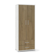 Mobile 2 Ante 2 Cassetti H182 L71 Kit Ossido Bianco cm 71x41x182h - Sarmog