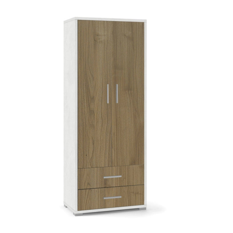 Mobile 2 Ante 2 Cassetti H182 L71 Kit Ossido Bianco cm 71x41x182h - Sarmog