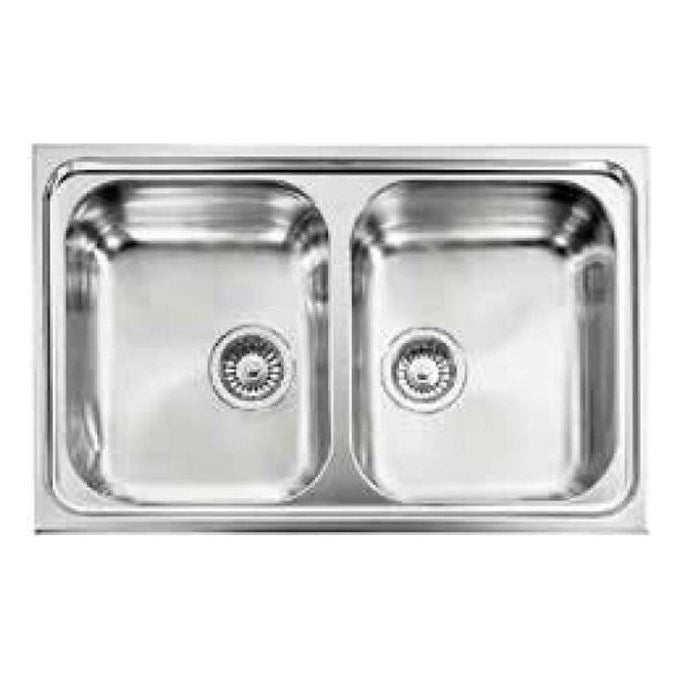 CM Zenith plus 79 x 50 2V Lavello ad incasso Rettangolare Acciaio inossidabile
