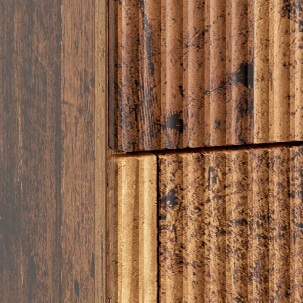Armadio da Notte con cassetto Legno antico 62 x 34,5 x 48 cm 894553