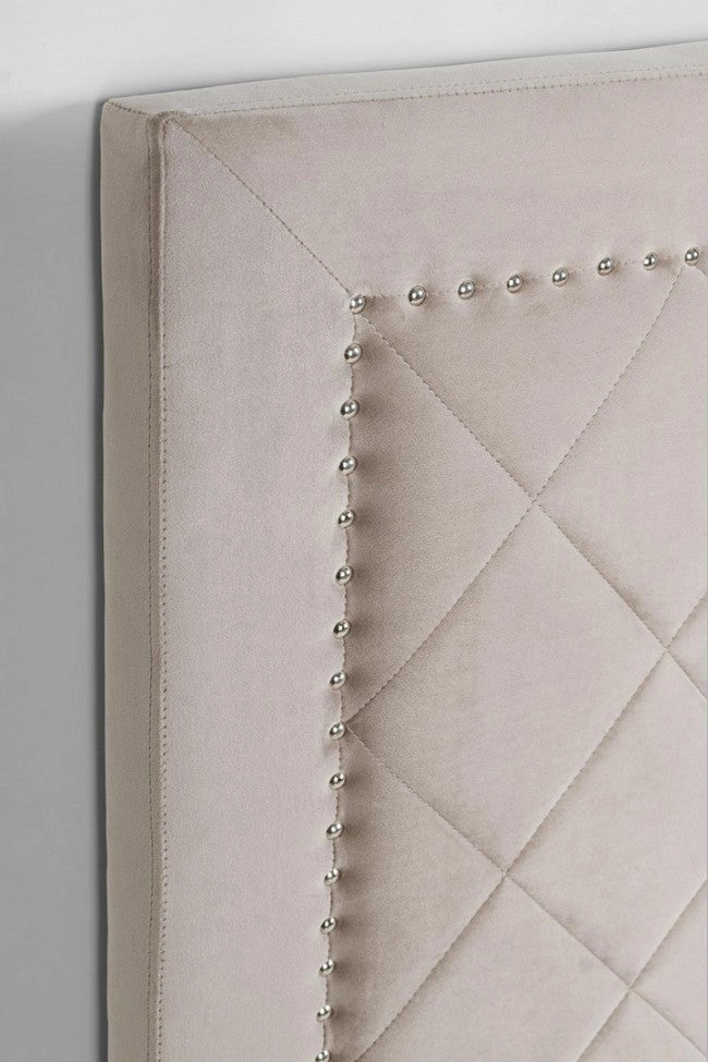 Testiera Letto Ahura Grigio Chiaro 160 in Legno