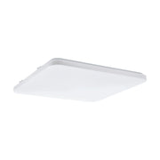 Plafoniera Moderna Frania Acciaio Bianco Luce Led Integrato 50W Ip20