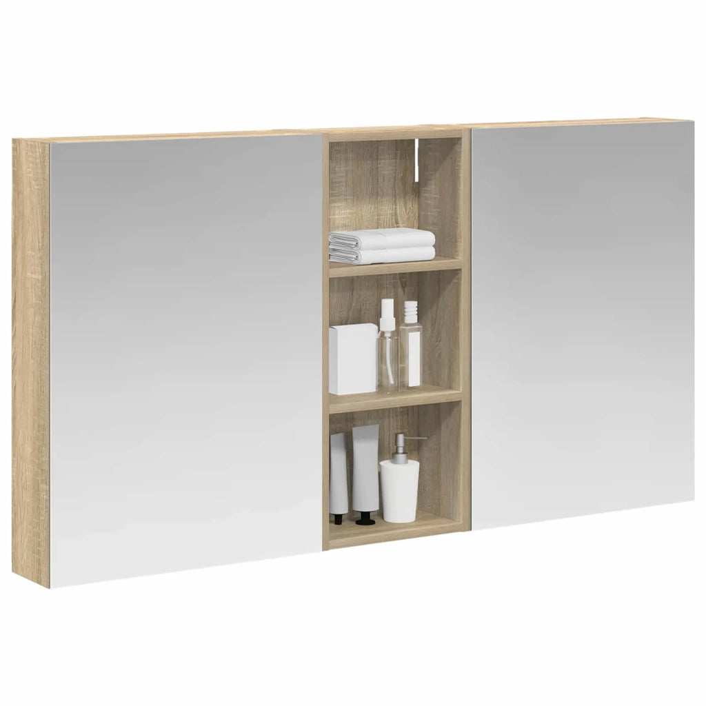 Set di Armadi da Bagno con lo scaffale 3 pcs 130 x 14,5 x 70 cm 3403762