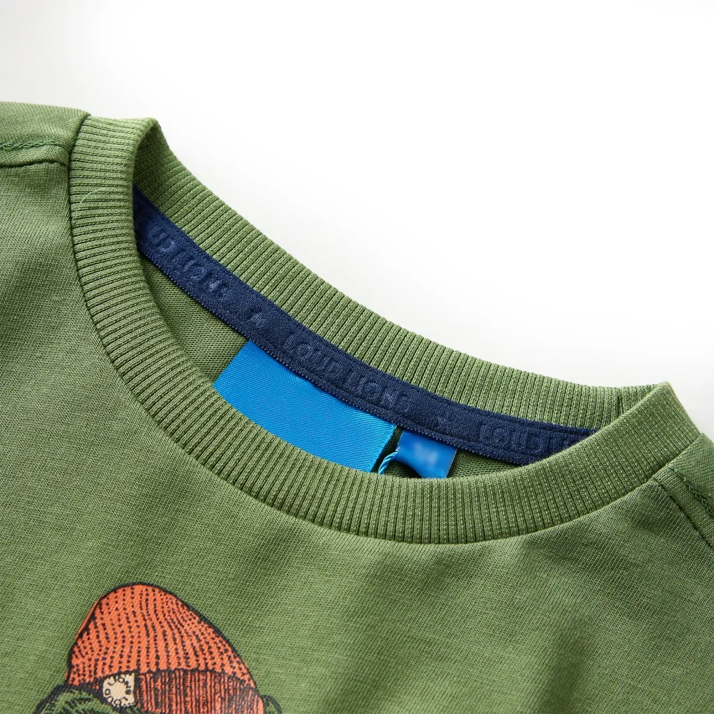 Maglietta da Bambino a Maniche Lunghe Cachi Chiaro 128