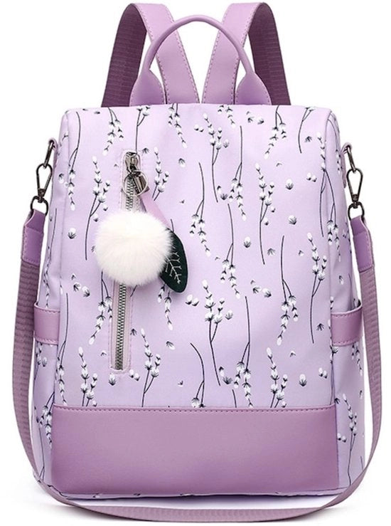 Borsa da donna, modello di tasca, antifurto, poliestere, chiusura, blu scuro, 33 x 29 x 14 cm