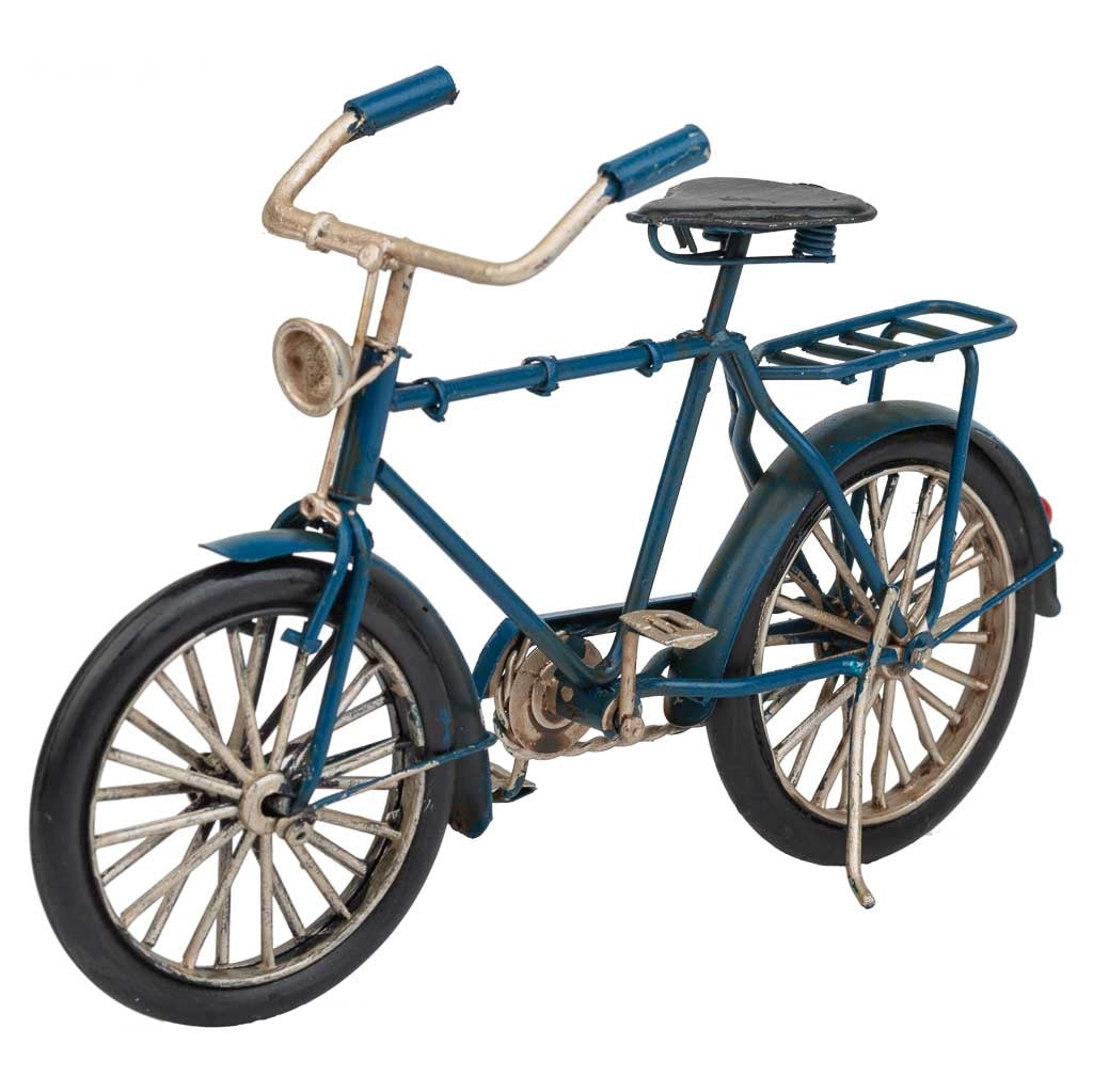Bici in metallo blu 22x6,5x12h