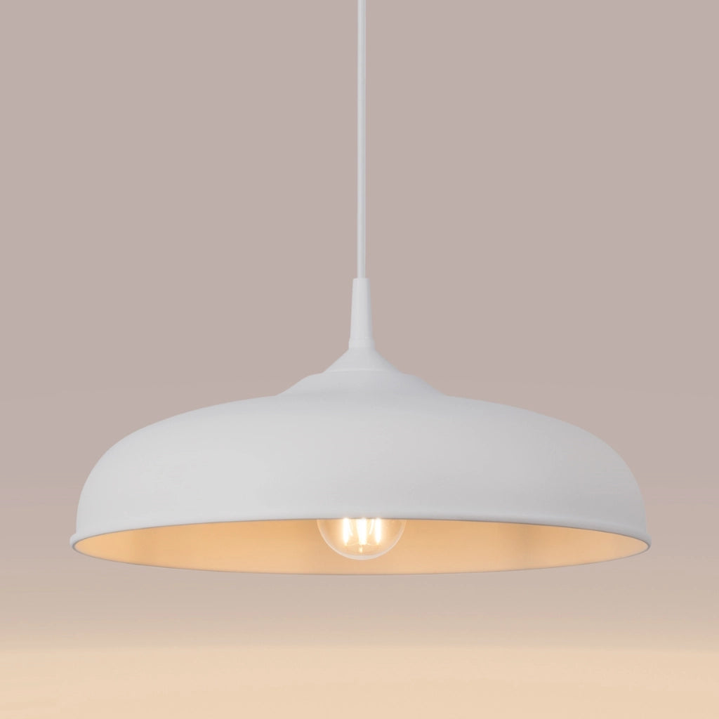 Lampada sospensione bianca ROSELA E27 15W Pure Lume