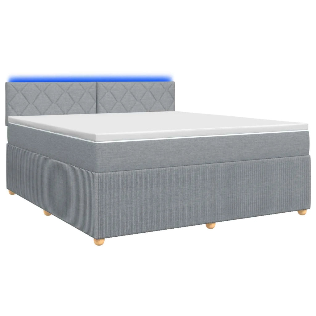Letto box spring con materasso Grigio Chiaro 160 x 200 cm 3452974