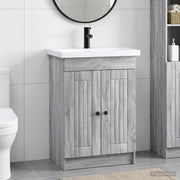 Set di mobili per il bagno Sonoma grigio 78,5 x 37,5 x 81 cm 3404200