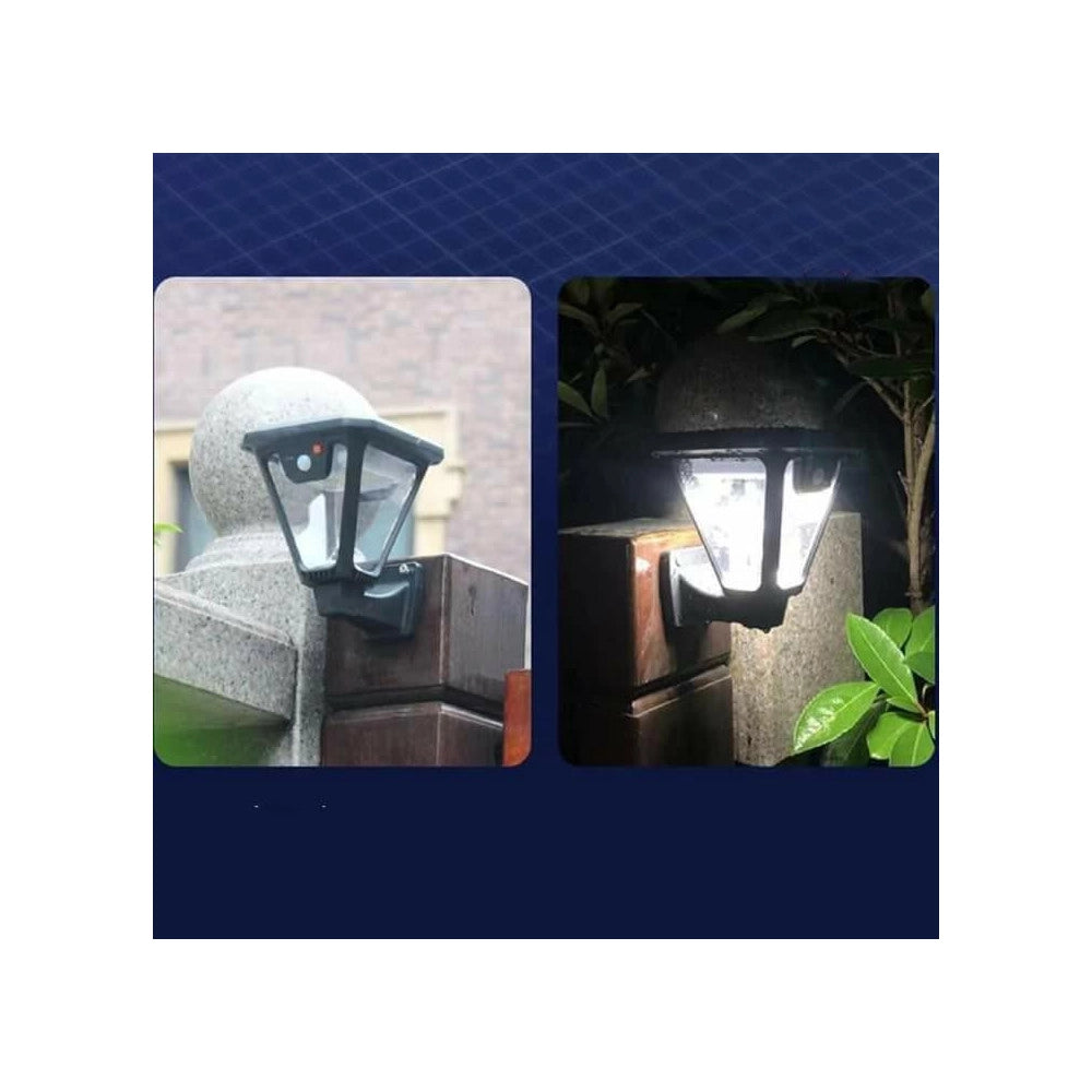 Trade Shop - Lampione Lampada Luce Solare Giardino A Led Su Picchetto Con Telecomando Sensore -