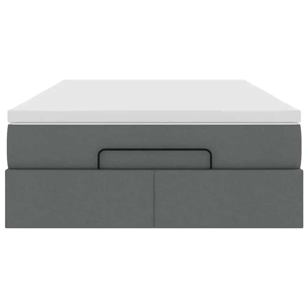 Struttura Letto Pouf con Materasso 120x200 cm in Tessuto 3311100