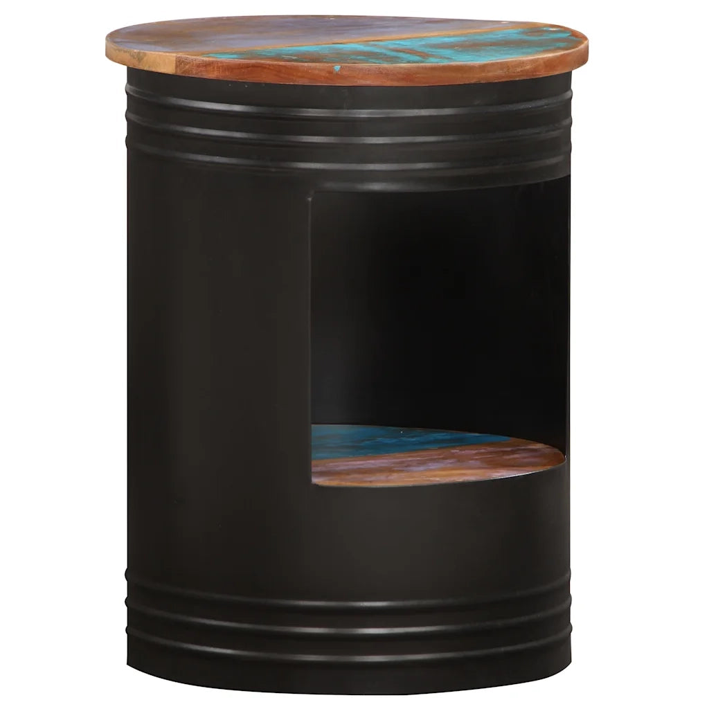 Tavolino da Salotto 43x55 cm in Legno Massello di Recupero 287486